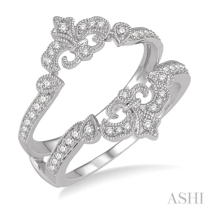 FLEUR DE LIS DIAMOND INSERT RING