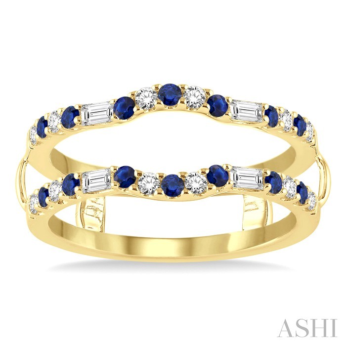 Gemstone & Diamond Insert Ring