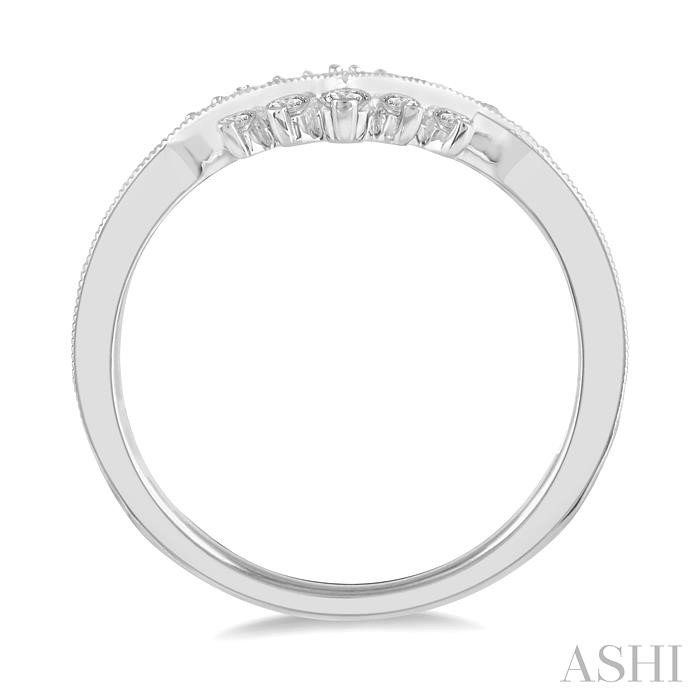 Chevron Diamond Wedding Band-3