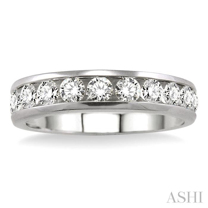 Channel Set Diamond Wedding Band-2
