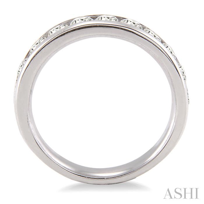 Channel Set Diamond Wedding Band-3