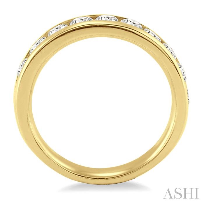 Channel Set Diamond Wedding Band-3