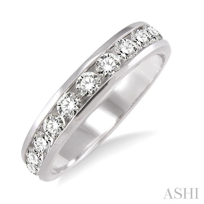 CHANNEL SET DIAMOND WEDDING BAND