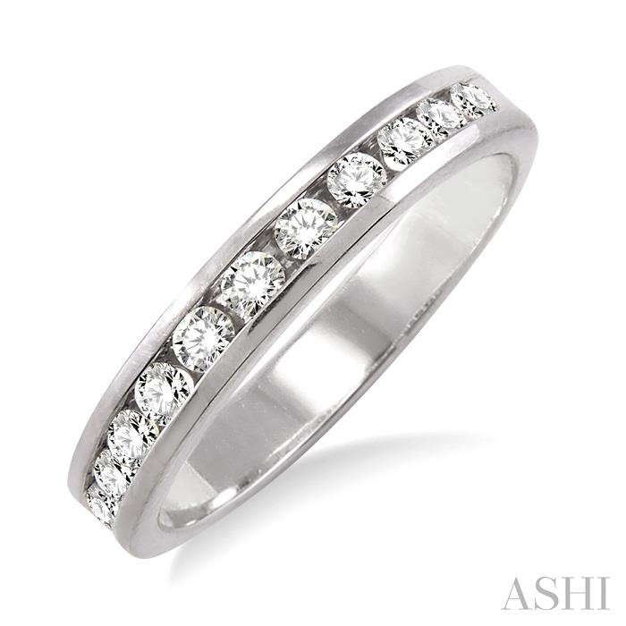 CHANNEL SET DIAMOND WEDDING BAND