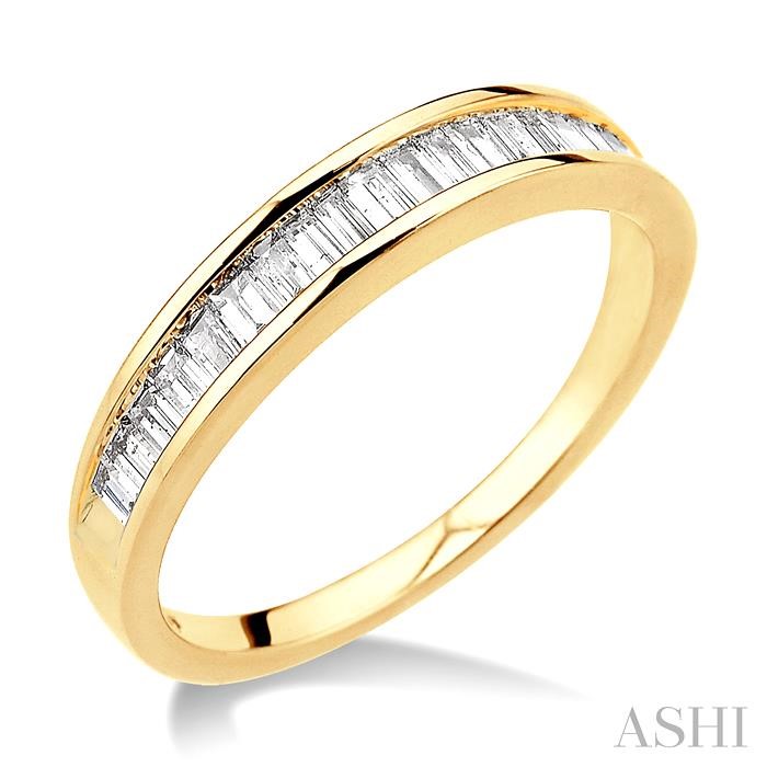 Channel Set Baguette Diamond Wedding Band