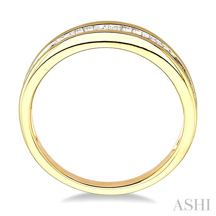 Channel Set Baguette Diamond Wedding Band-3