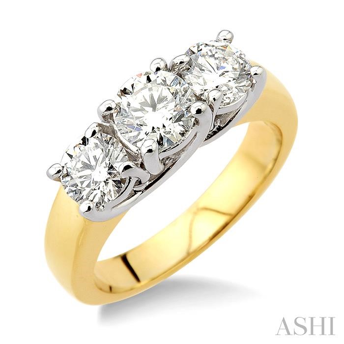 ROUND SHAPE PAST PRESENT & FUTURE DIAMOND RING