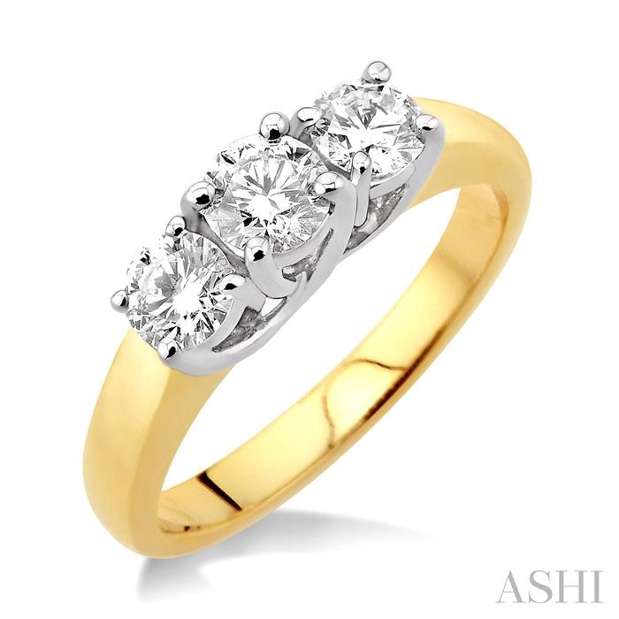 ROUND SHAPE PAST PRESENT & FUTURE DIAMOND RING