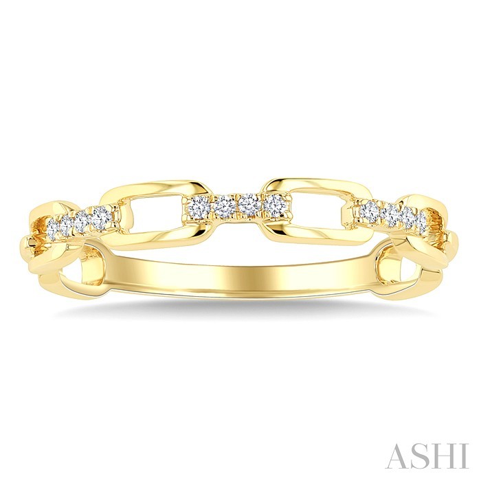 Stackable Open Link Diamond Fashion Band