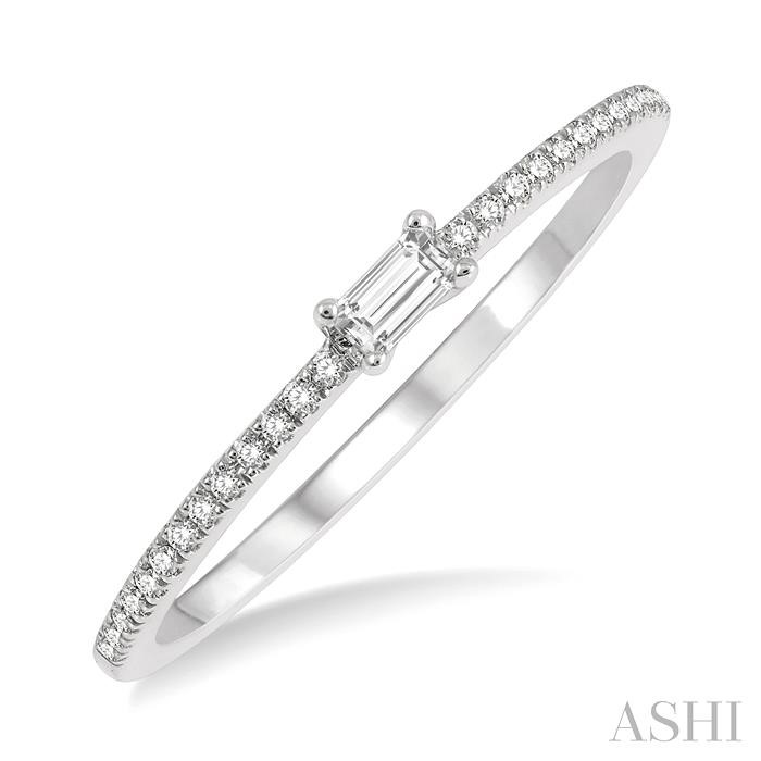 STACKABLE PETITE BAGUETTE DIAMOND FASHION RING