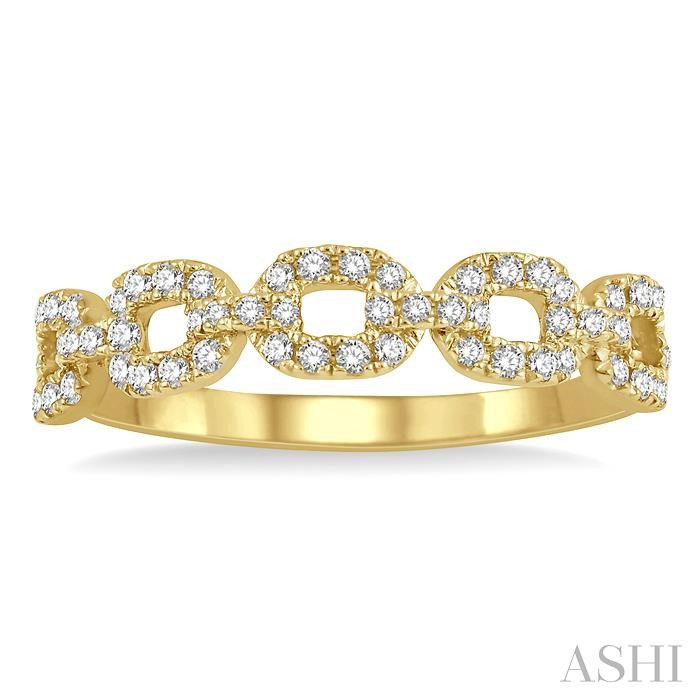 Stackable Paperclip Diamond Fashion Band-2