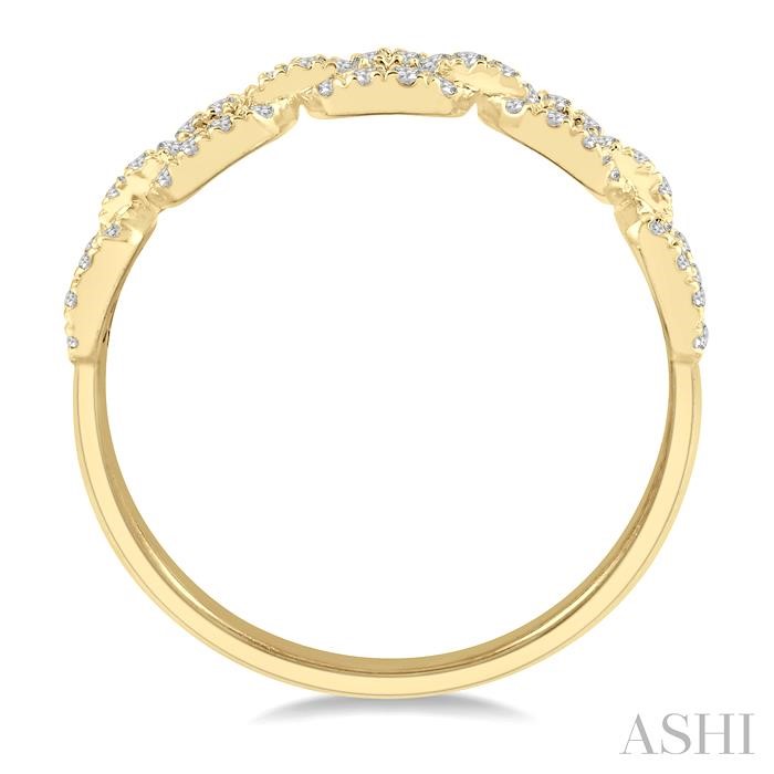 Stackable Paperclip Diamond Fashion Band-3