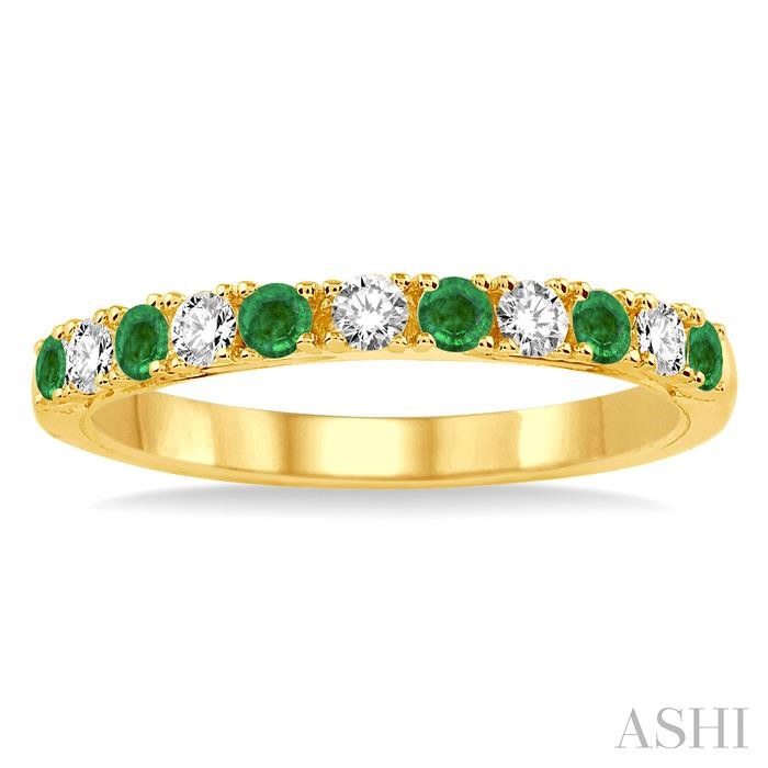 11 Alternate Gemstone & Diamond Wedding Band-2