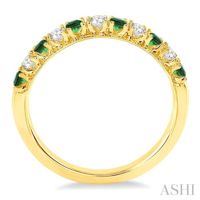 11 Alternate Gemstone & Diamond Wedding Band-3