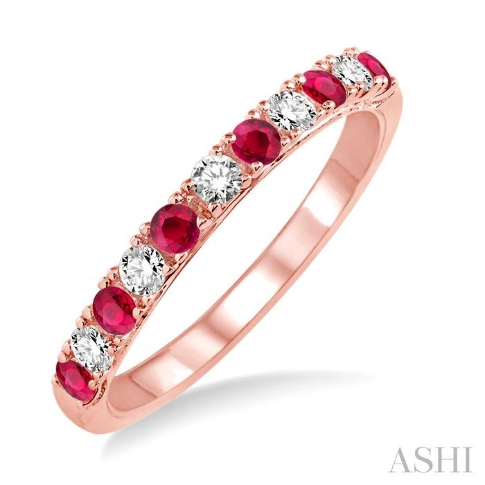 GEMSTONE & DIAMOND WEDDING BAND