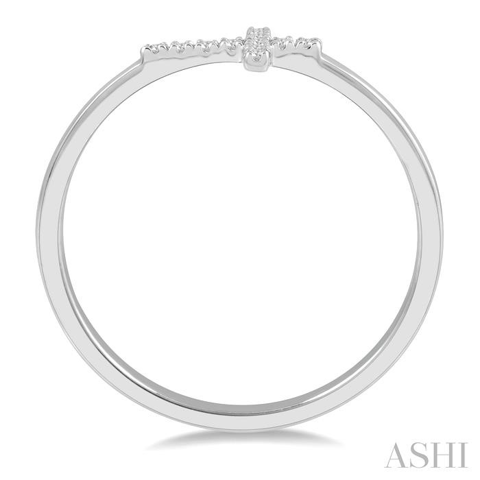 Sideway Cross Diamond Fashion Ring-3