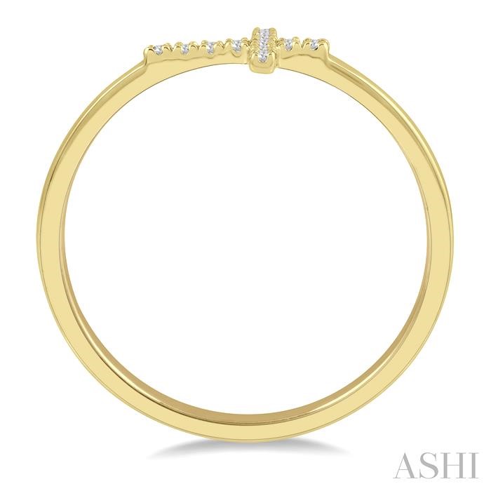Sideway Cross Diamond Fashion Ring-3