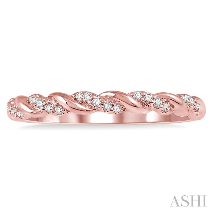 Swirl Stackable Diamond Wedding Band-2