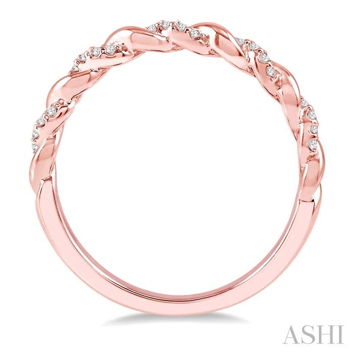Swirl Stackable Diamond Wedding Band-3