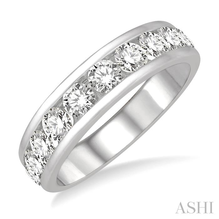 Goodstone Multi Shape Channel Set Wedding Band