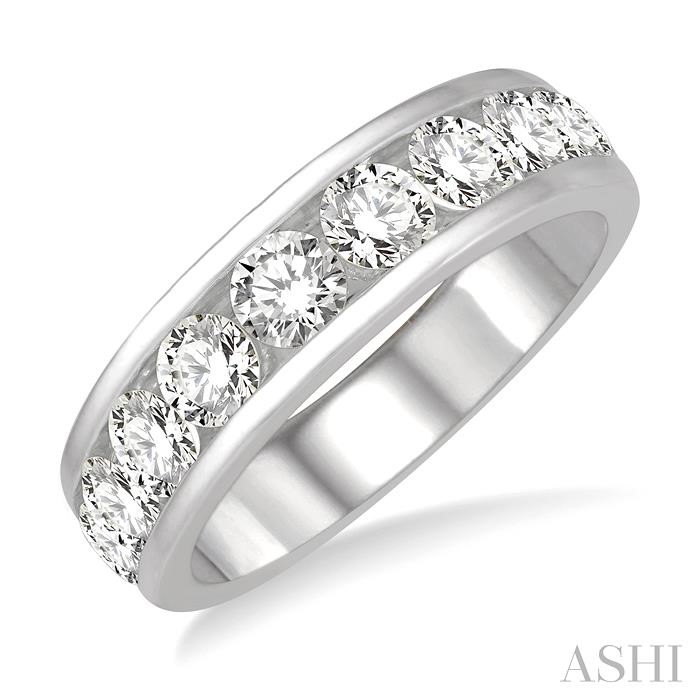 11 STONE CHANNEL SET DIAMOND WEDDING BAND