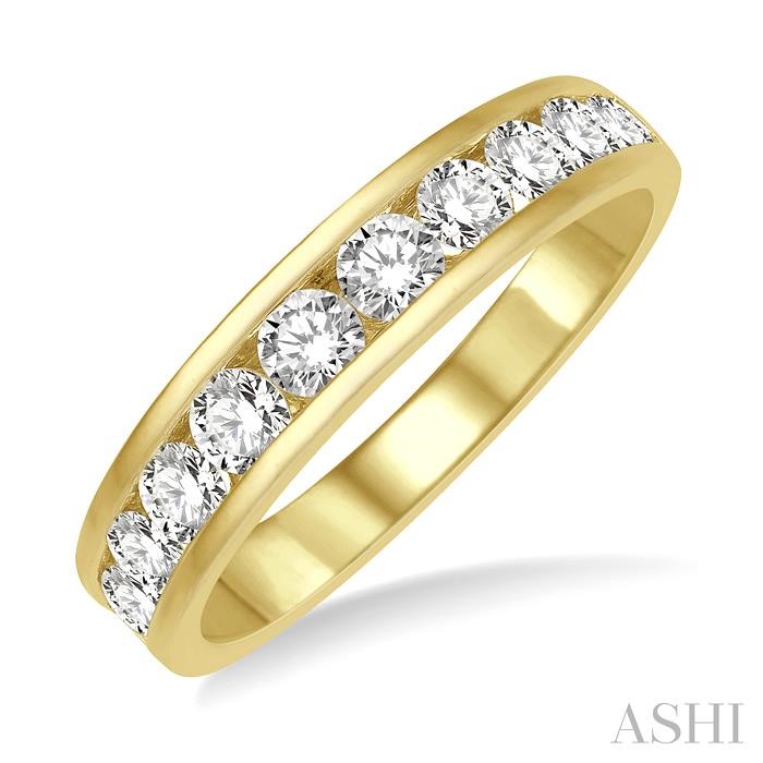 11 STONE CHANNEL SET DIAMOND WEDDING BAND