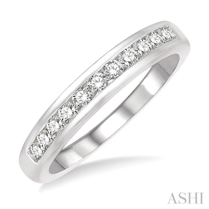 11 STONE CHANNEL SET DIAMOND WEDDING BAND