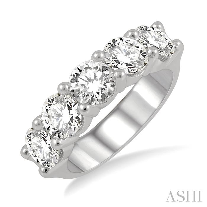 5 STONE DIAMOND WEDDING BAND
