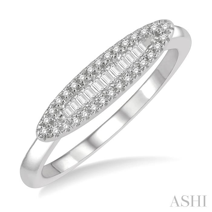 STACKABLE PETITE BAGUETTE DIAMOND FASHION RING