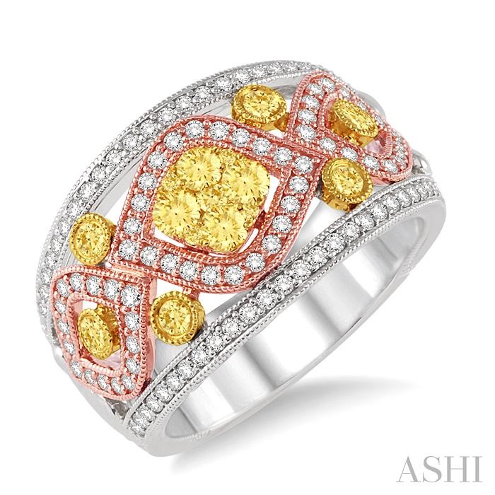 YELLOW DIAMOND FASHION RING