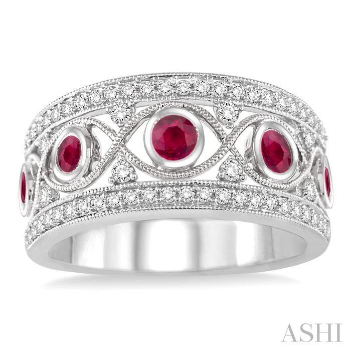 Gemstone & Diamond Fashion Band-2