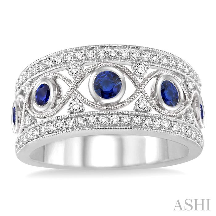 Gemstone & Diamond Fashion Band-2