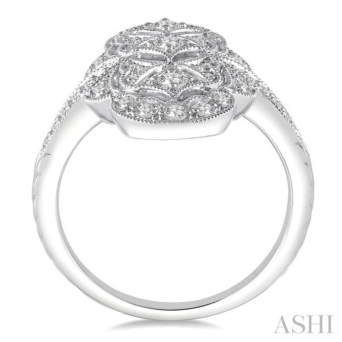 Floral Lattice Diamond Fashion Ring-3