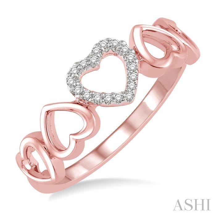 HEART SHAPE DIAMOND FASHION RING