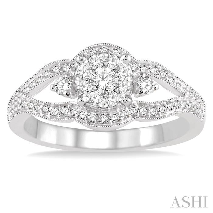 Round Shape Lovebright Diamond Ring-2