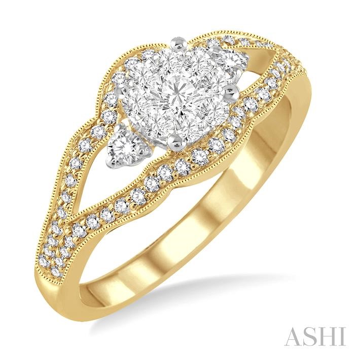 ROUND SHAPE LOVEBRIGHT DIAMOND RING