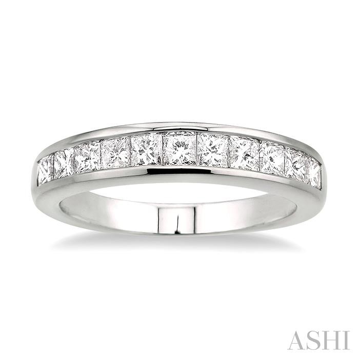 Channel Set Diamond Wedding Band-2