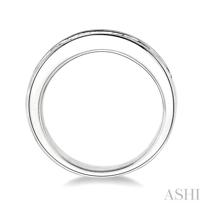 Channel Set Diamond Wedding Band-3