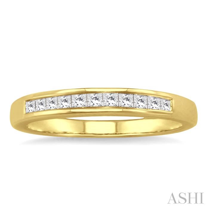 Channel Set Diamond Wedding Band-2