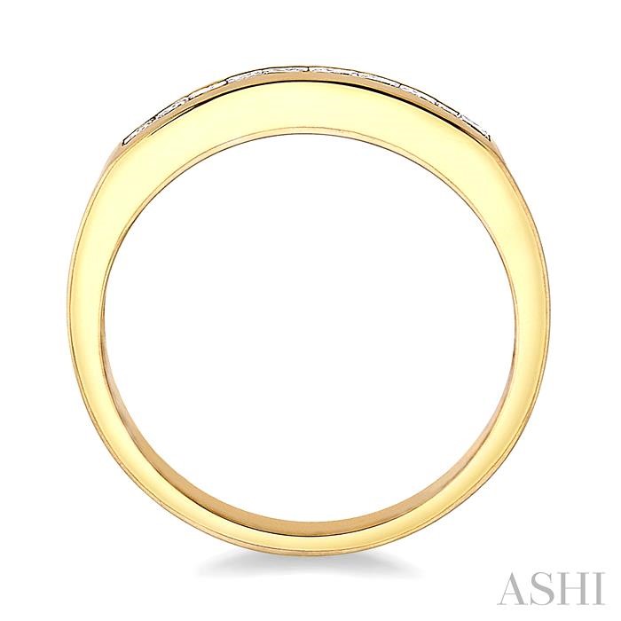 Channel Set Diamond Wedding Band-3