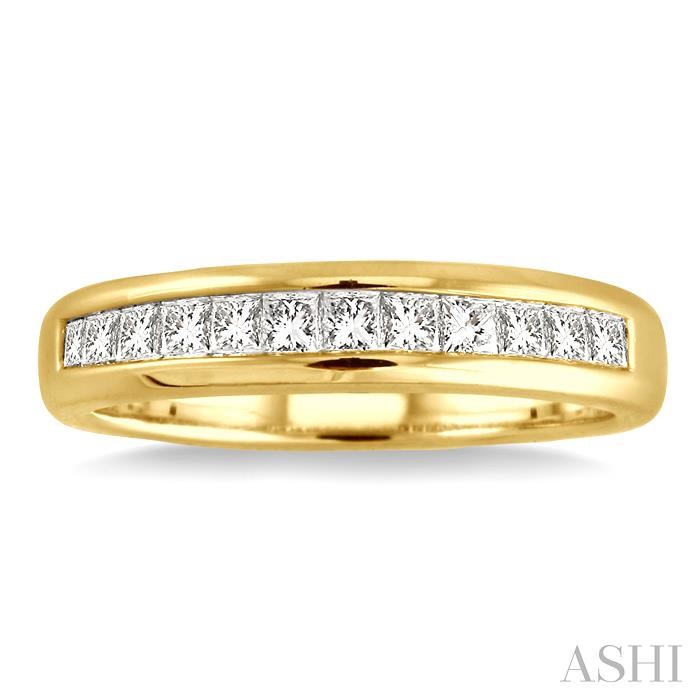 Channel Set Diamond Wedding Band-2