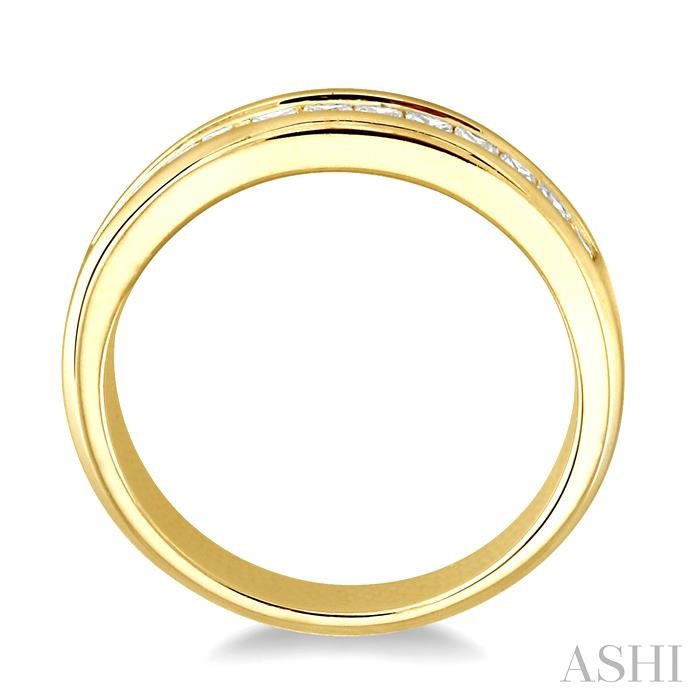 Channel Set Diamond Wedding Band-3