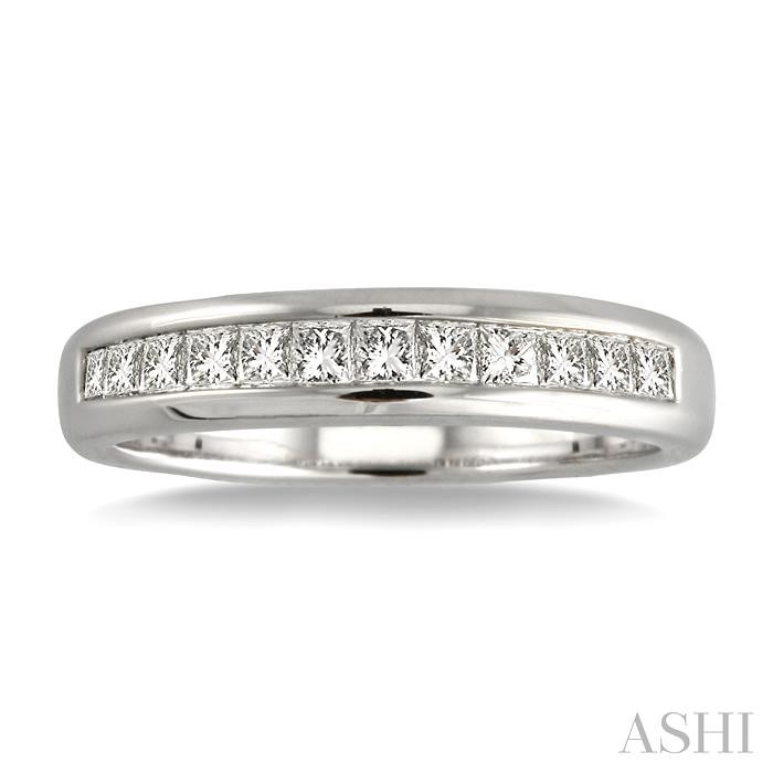 Channel Set Diamond Wedding Band-2