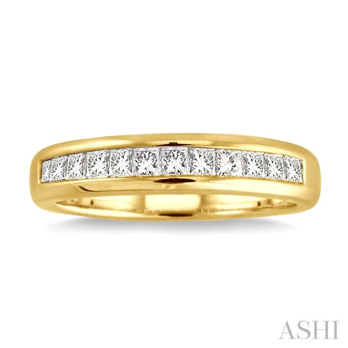 Channel Set Diamond Wedding Band-2