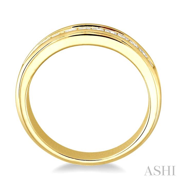 Channel Set Diamond Wedding Band-3