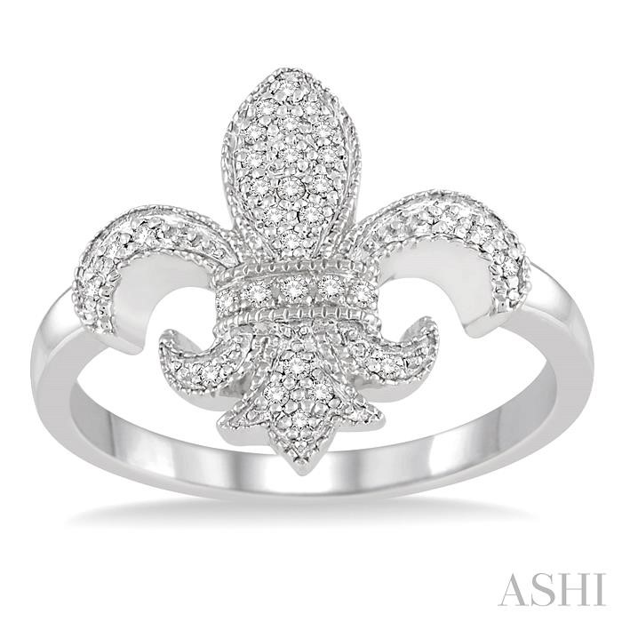 Fleur De Lis Diamond Ring-2