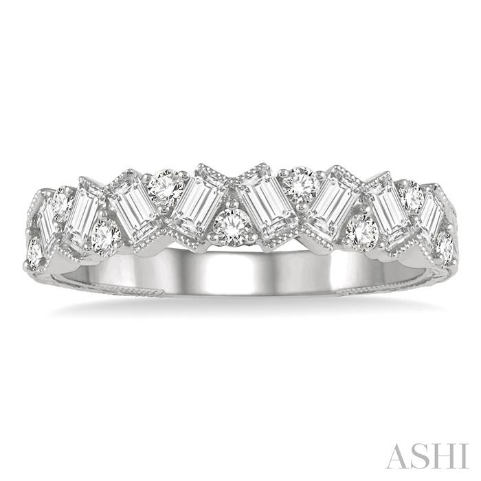 Scatter Zig-Zag Baguette Diamond Fashion Band-2