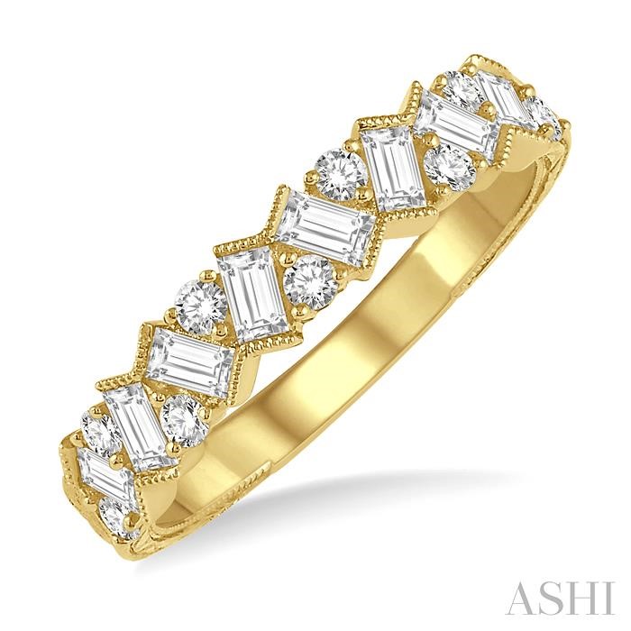 SCATTER ZIG-ZAG BAGUETTE DIAMOND FASHION BAND