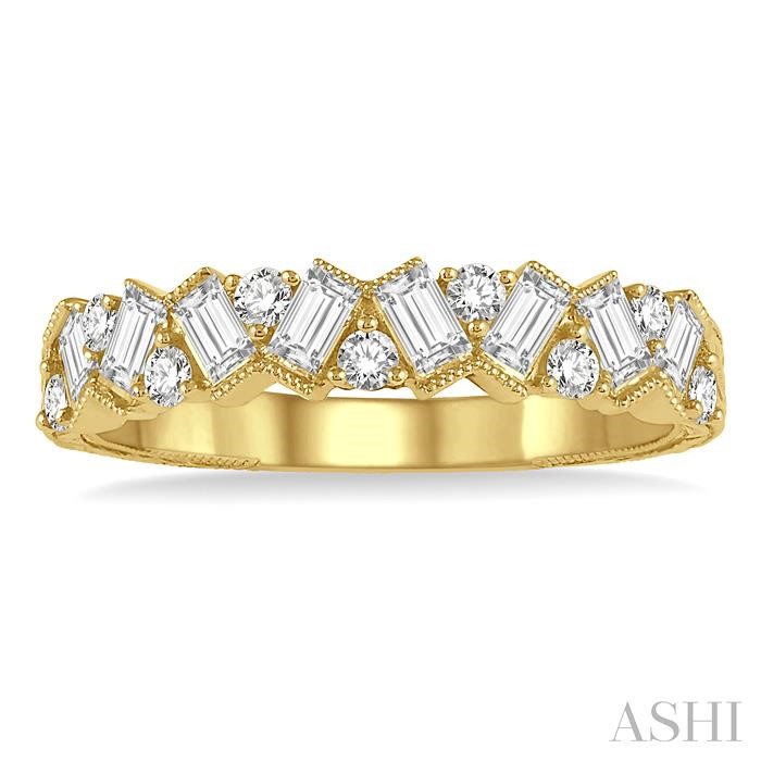 Scatter Zig-Zag Baguette Diamond Fashion Band-2
