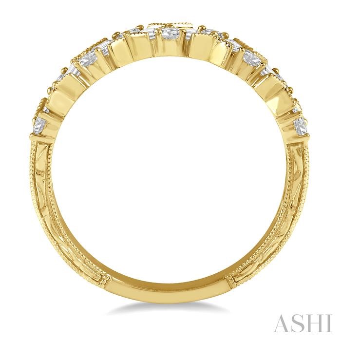 Scatter Zig-Zag Baguette Diamond Fashion Band-3